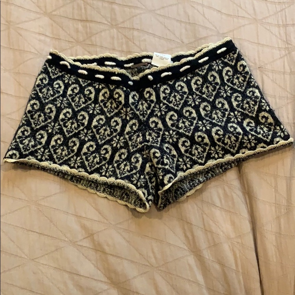 Free People Knit Scalloped Shorts.